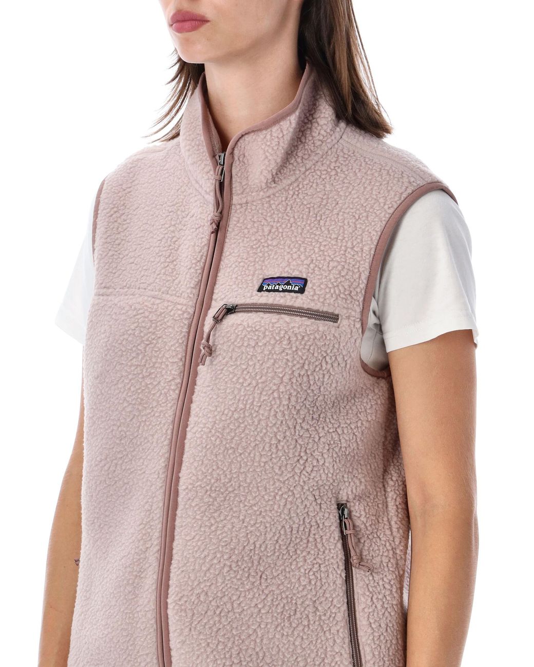 Patagonia Pink Retro Pile Fleece Vest