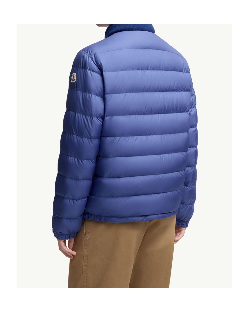 Moncler Blue Brendann Zip-Up Padded Jacket for men
