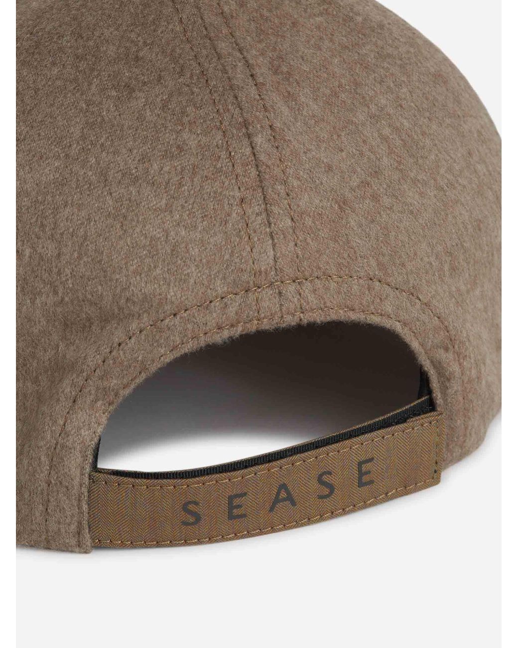 Sease Brown Cashmere Cap for men
