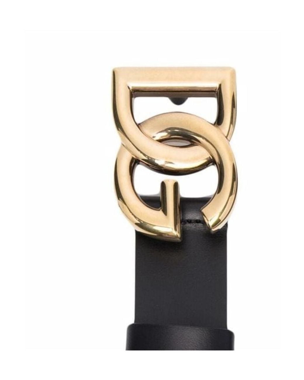 Dolce & Gabbana Blue Dg Plaque Buckle Belt for men
