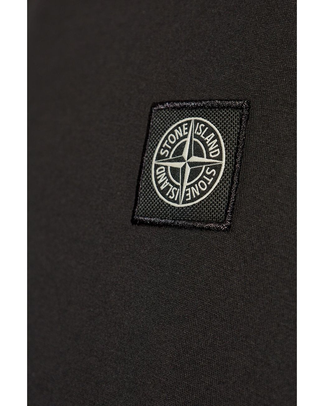 Stone Island Black Long-Sleeve T-Shirt for men