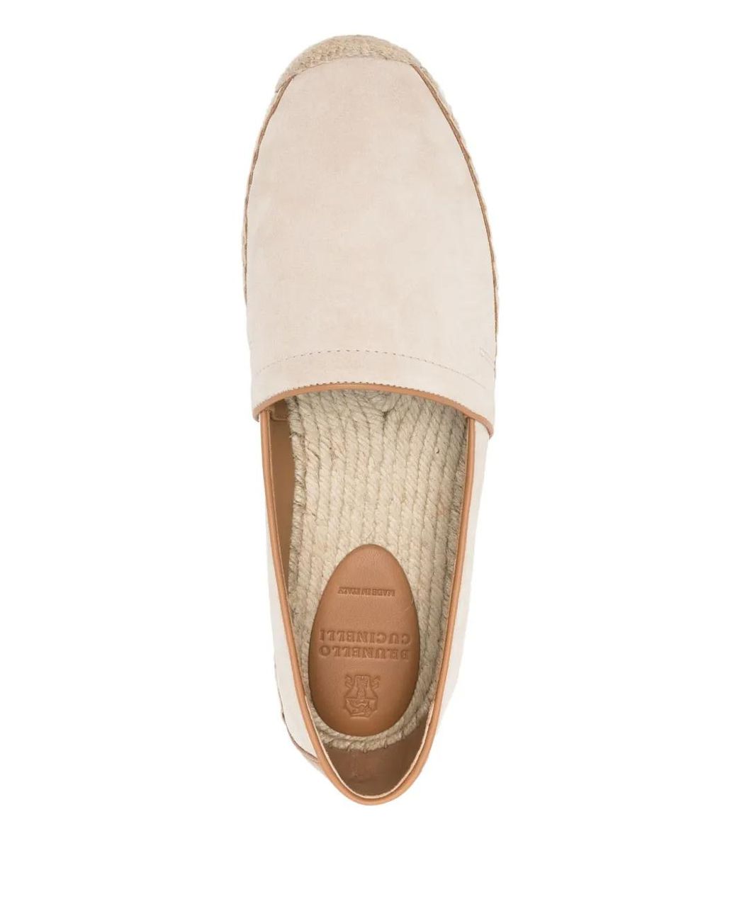 Brunello Cucinelli Natural Round-Toe Casual Shoes for men
