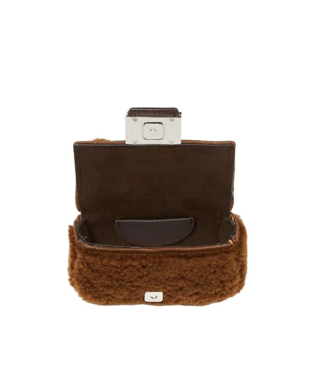 Fendi Brown Dark Shearling Charm for men