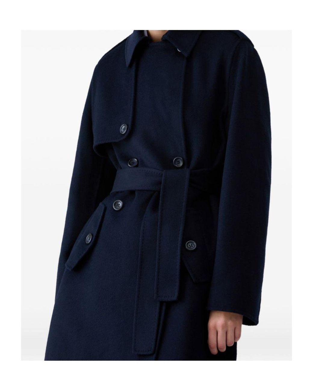 Liu Jo Blue Long Wool Coat