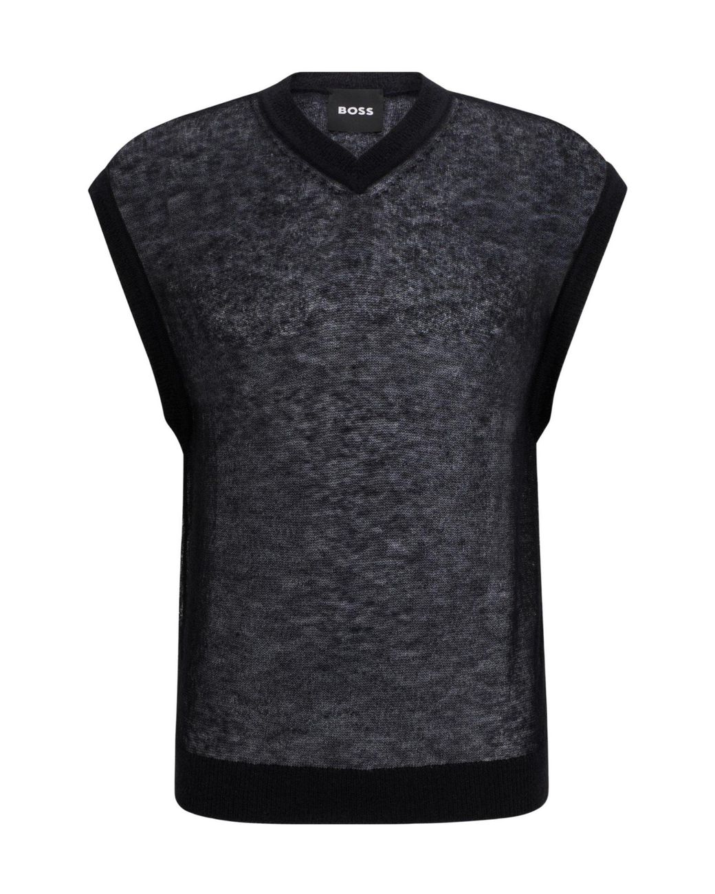 Boss Black V-Neck Knit Vest for men