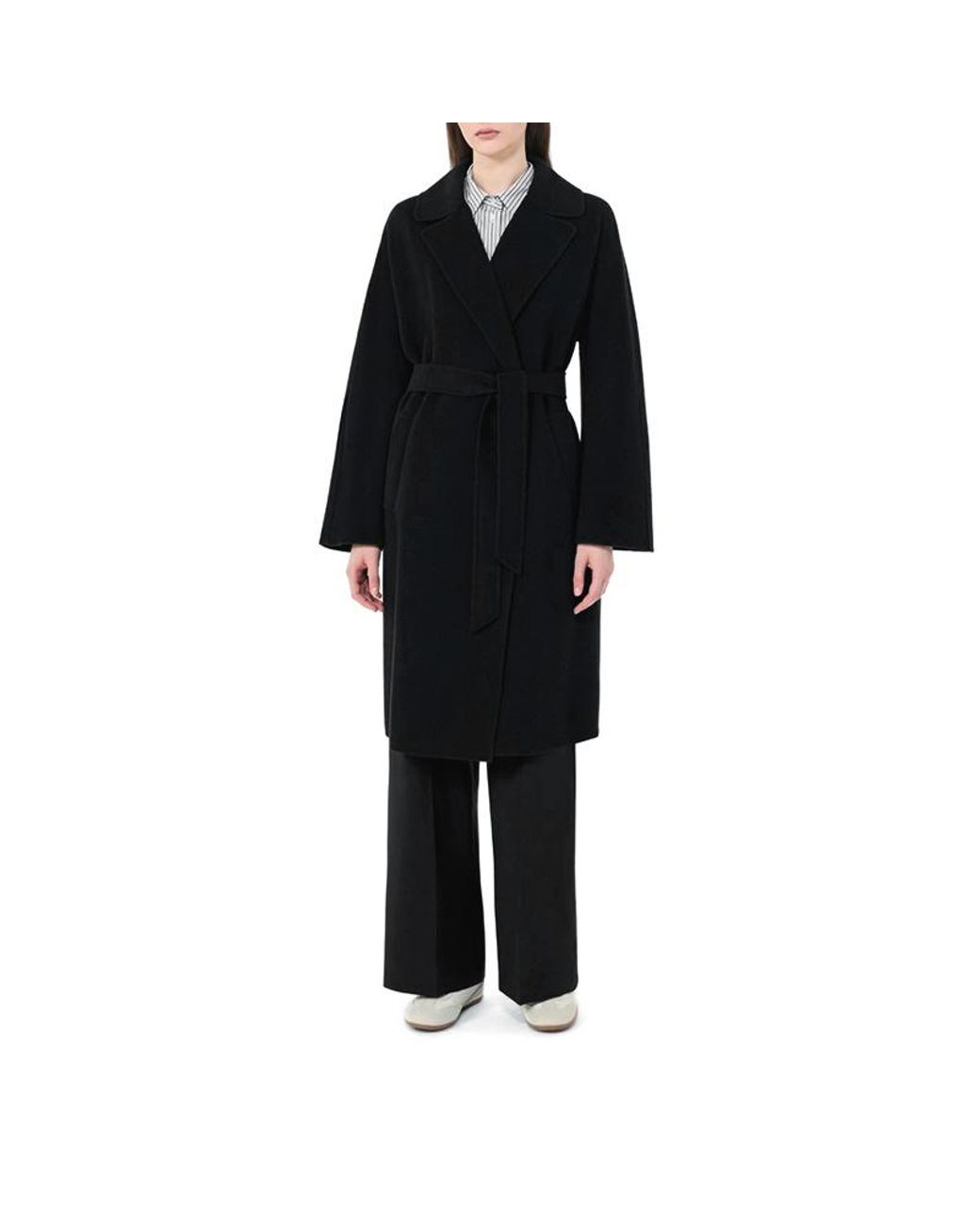 Weekend by Maxmara Black Civada Belted Coat