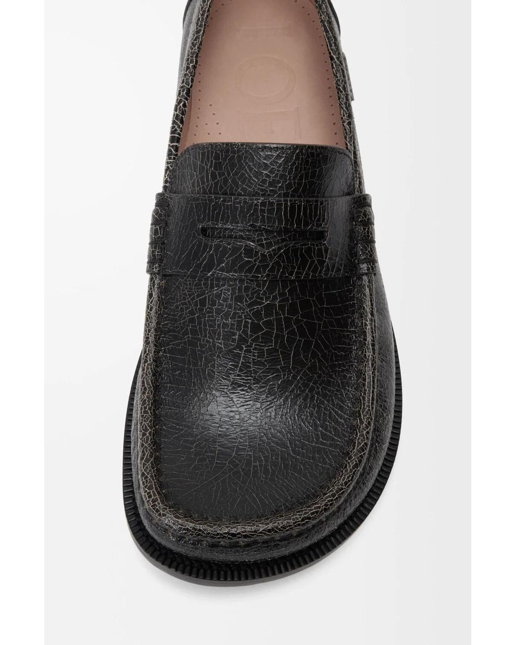 Loewe Black Penny Loafers for men