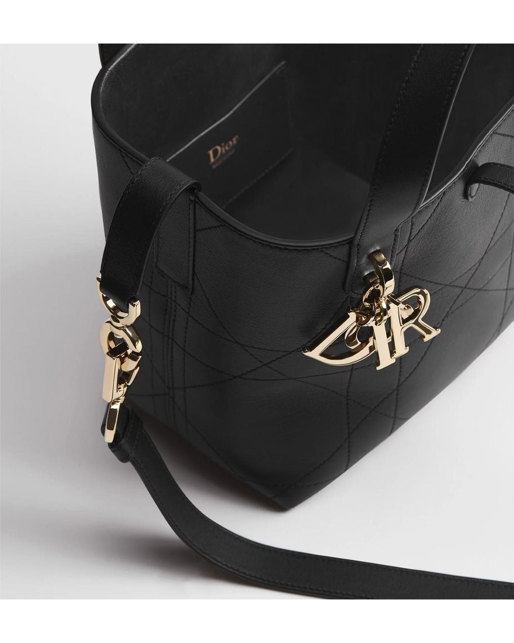Dior Black Small Toujours Vertical Tote Bag