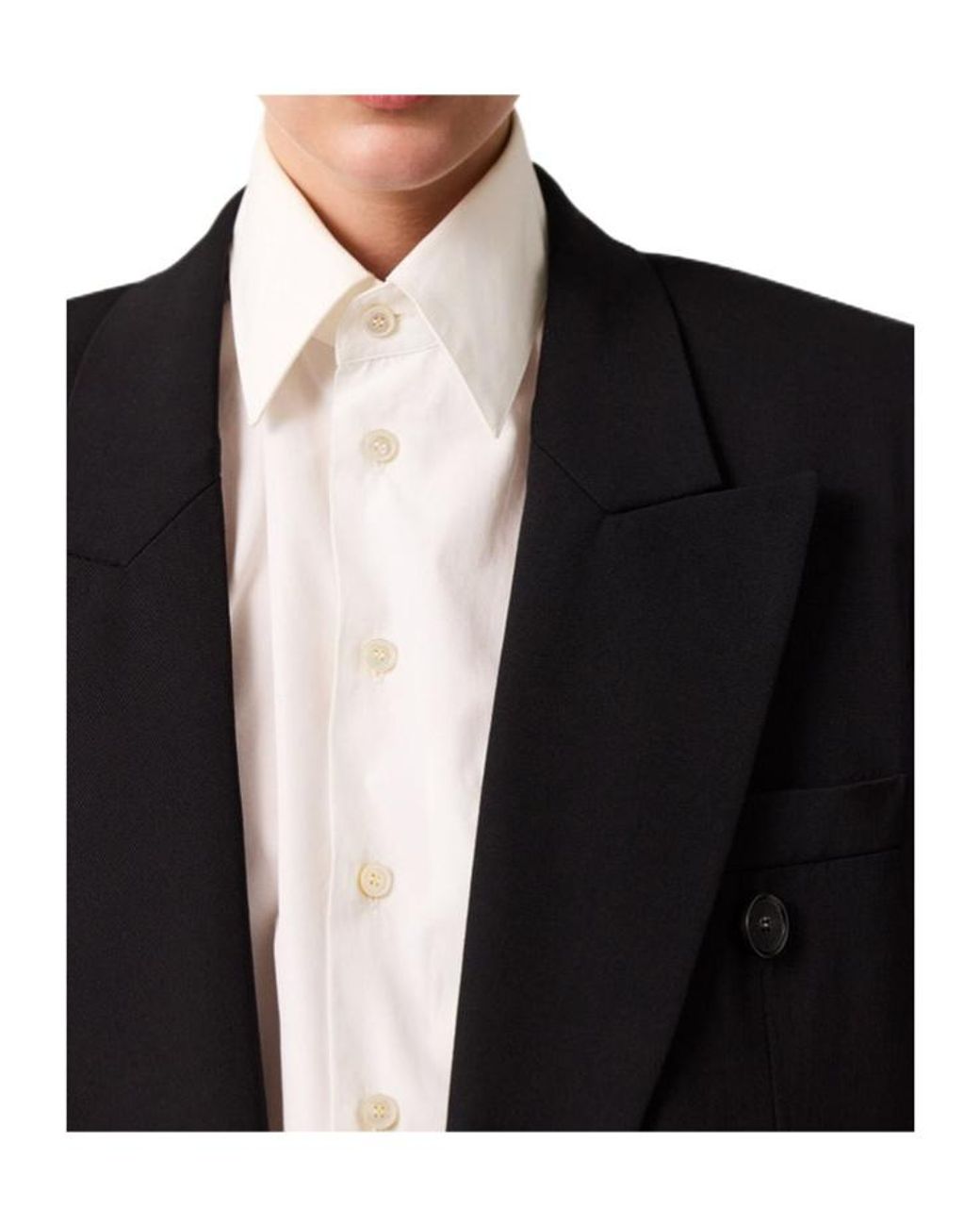 Stella McCartney Black Double-Breasted Blazer
