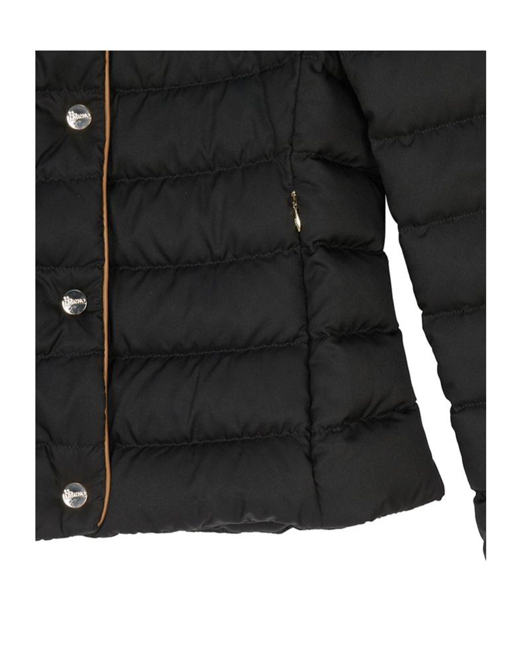 Herno Black Long-Sleeved Down Jacket