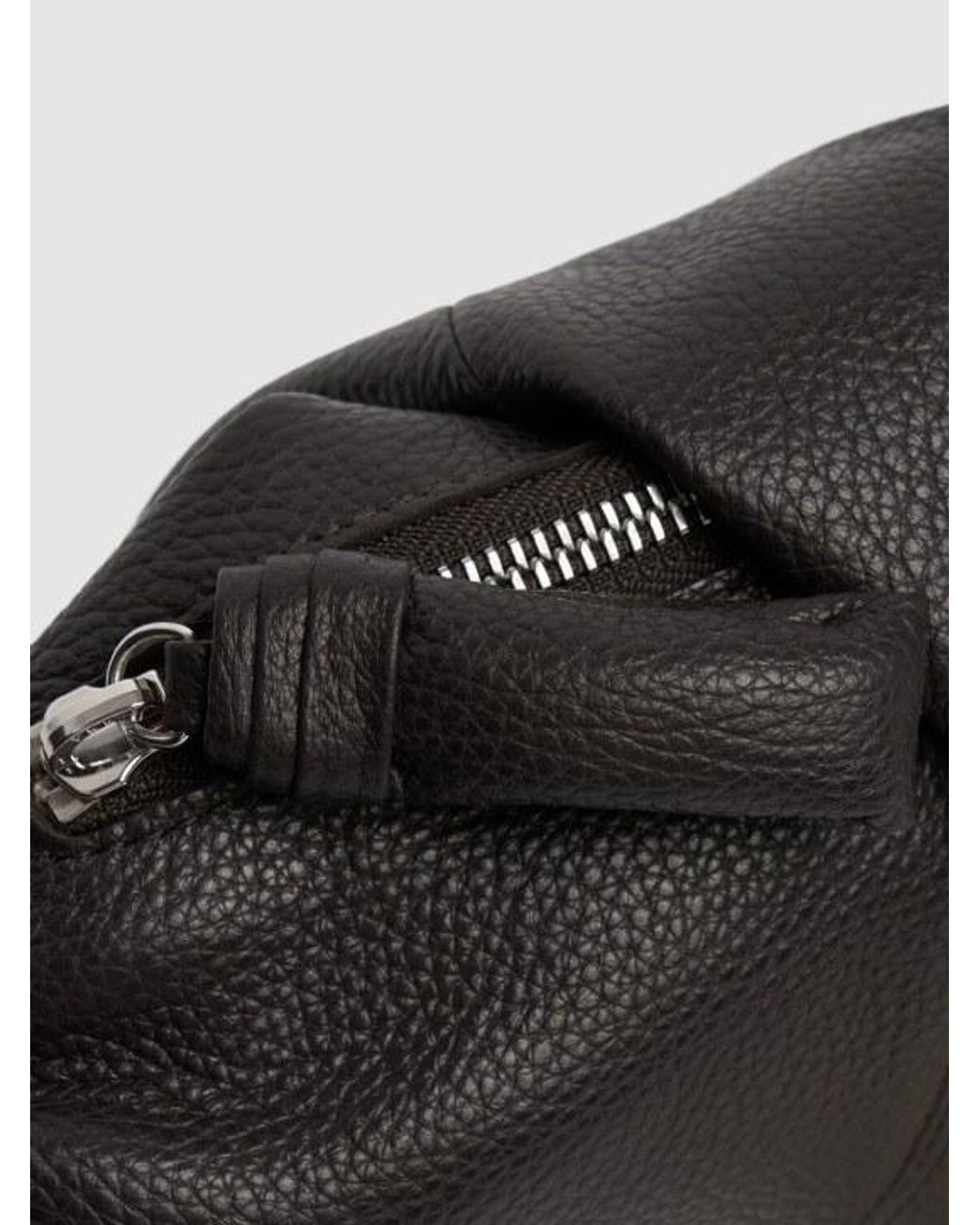 Lemaire Black Longstrap Crescent Bag for men