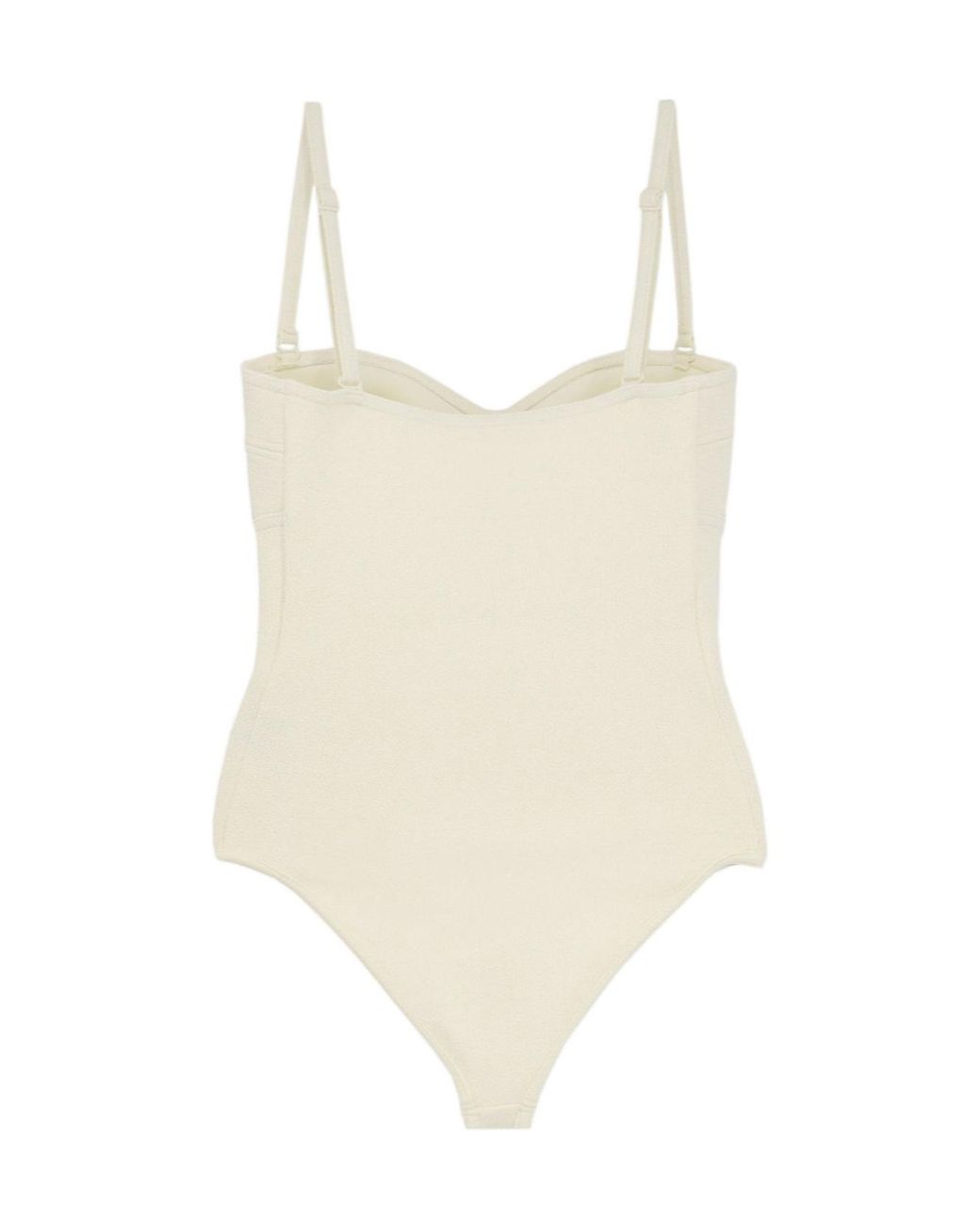 Bottega Veneta Natural Strapped One-Piece Swimsuit
