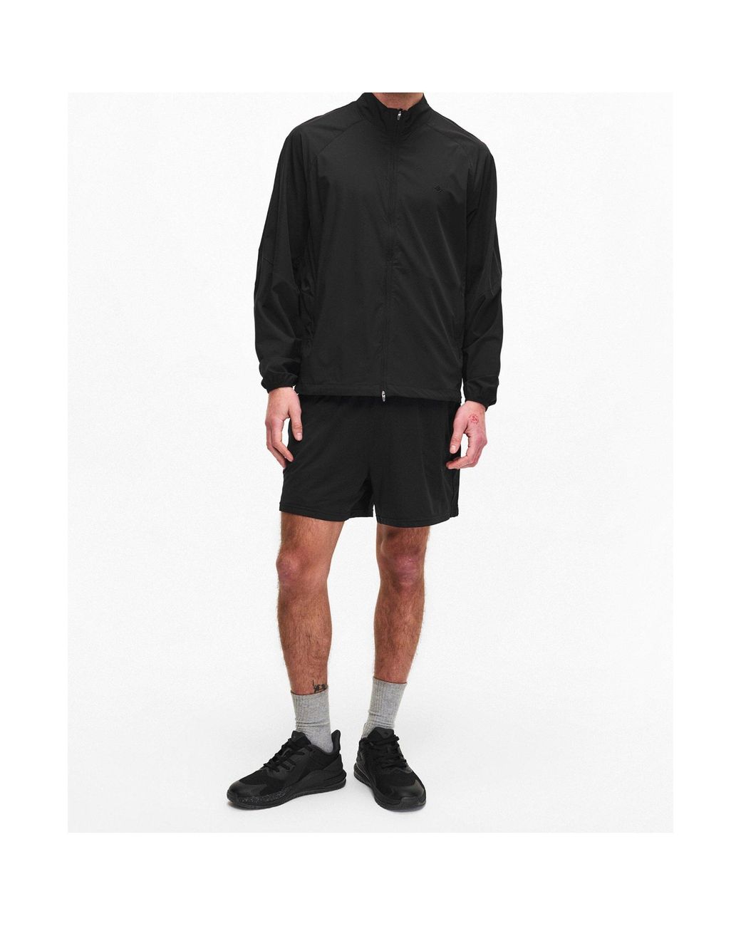 Represent Black Logo Sports Jacket for men