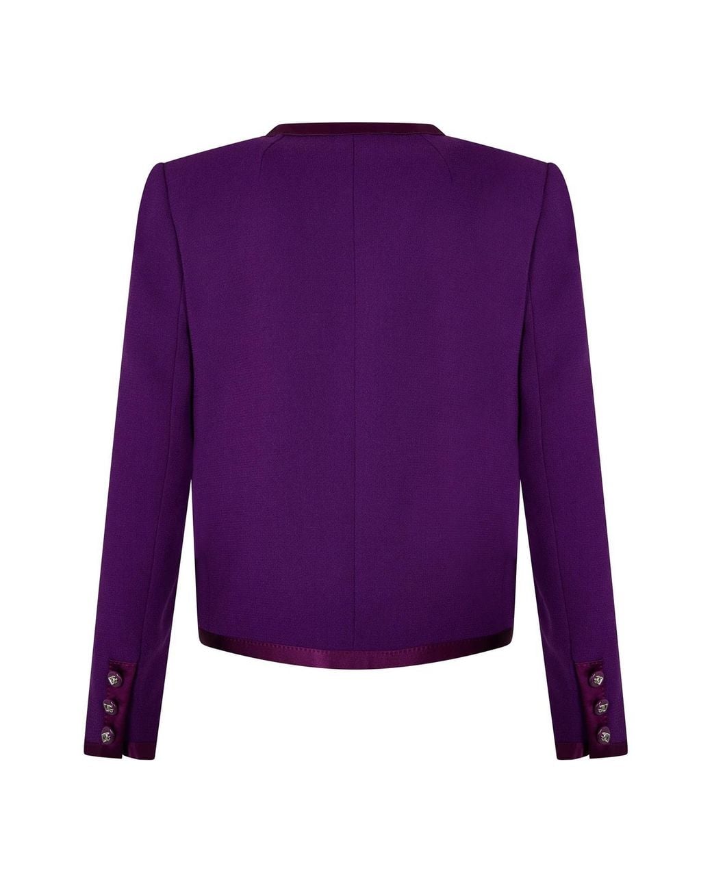 Dolce & Gabbana Purple Cropped Jacket