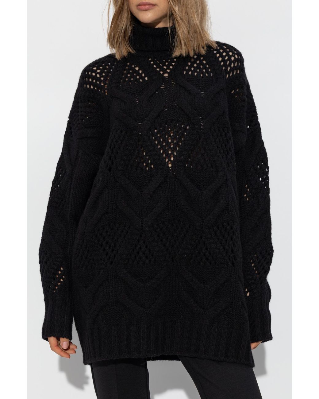 Sportmax Black Wool Turtleneck Edicola