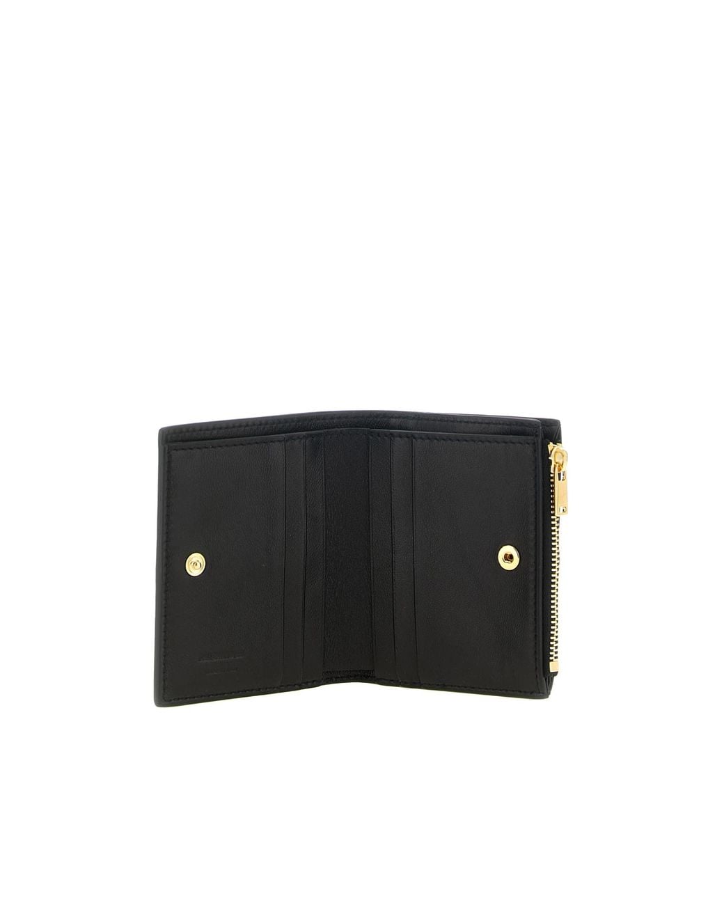 Jil Sander Black Snap-Button Wallet