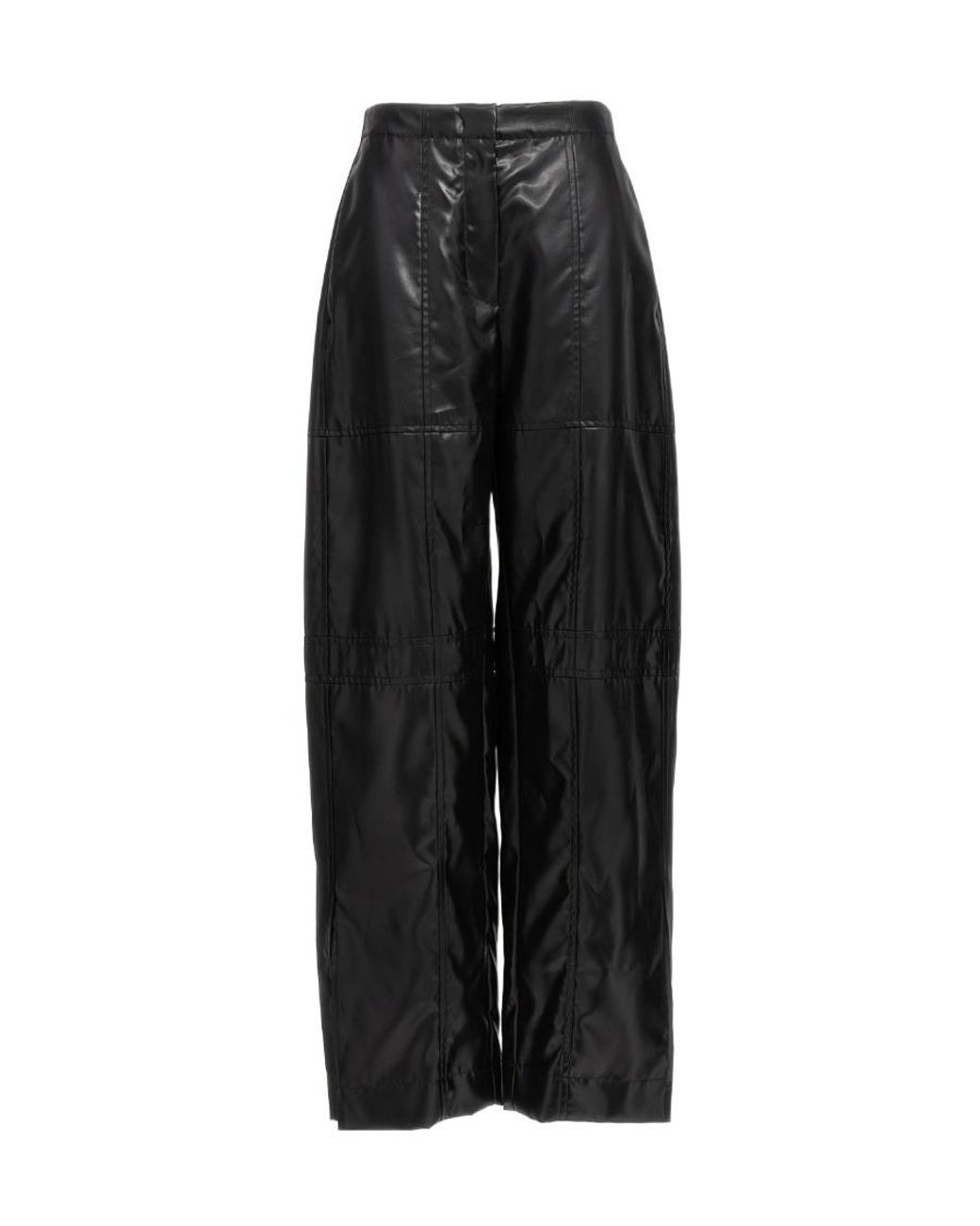 Jil Sander Black Panelled Design Straight Leg Pants