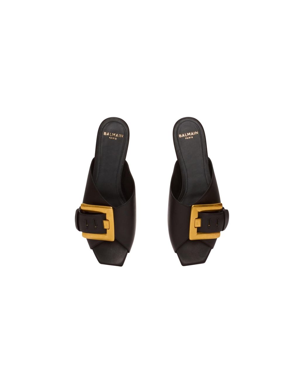Balmain Brown Anthem Sandals