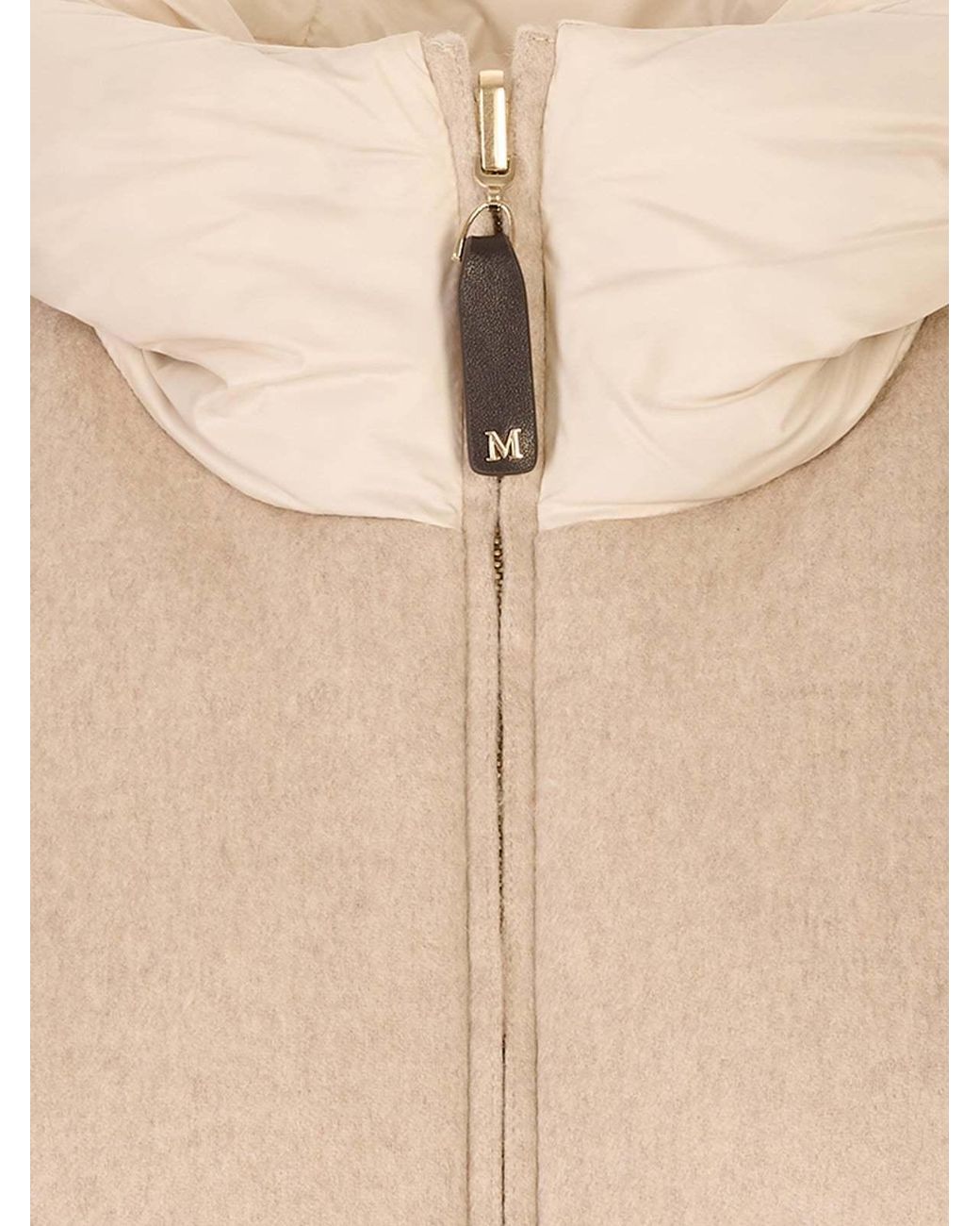 Max Mara Natural Quilted Hooded Gilet