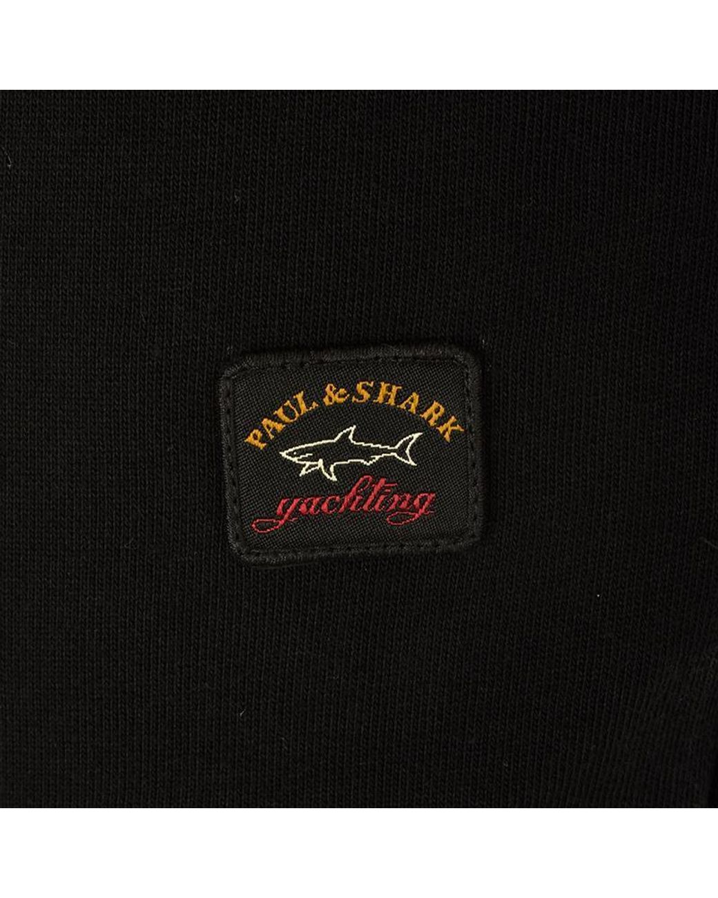 Paul & Shark Black Logo Sweatpants for men