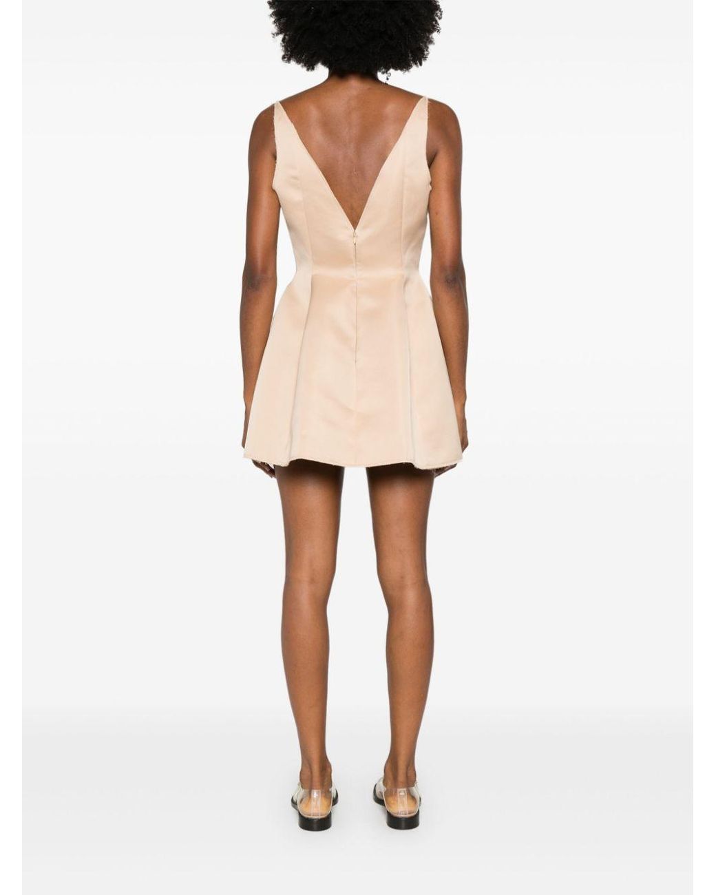 Marni Natural Baby Doll Duchesse Mini Dress