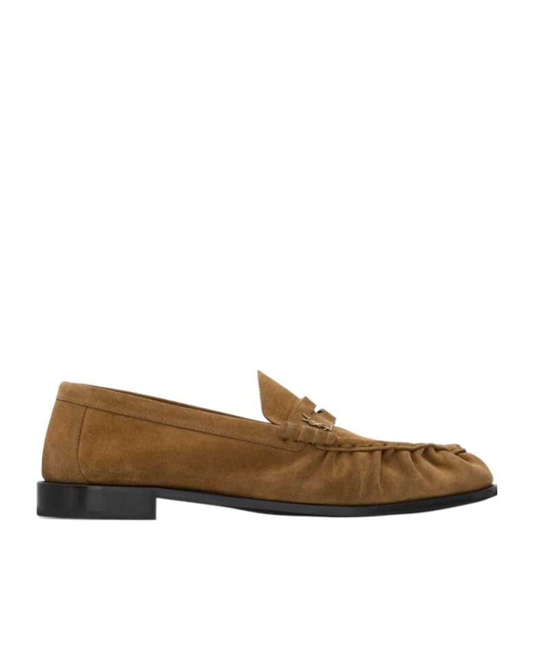 Saint Laurent Brown Le Loafer Penny Slippers for men