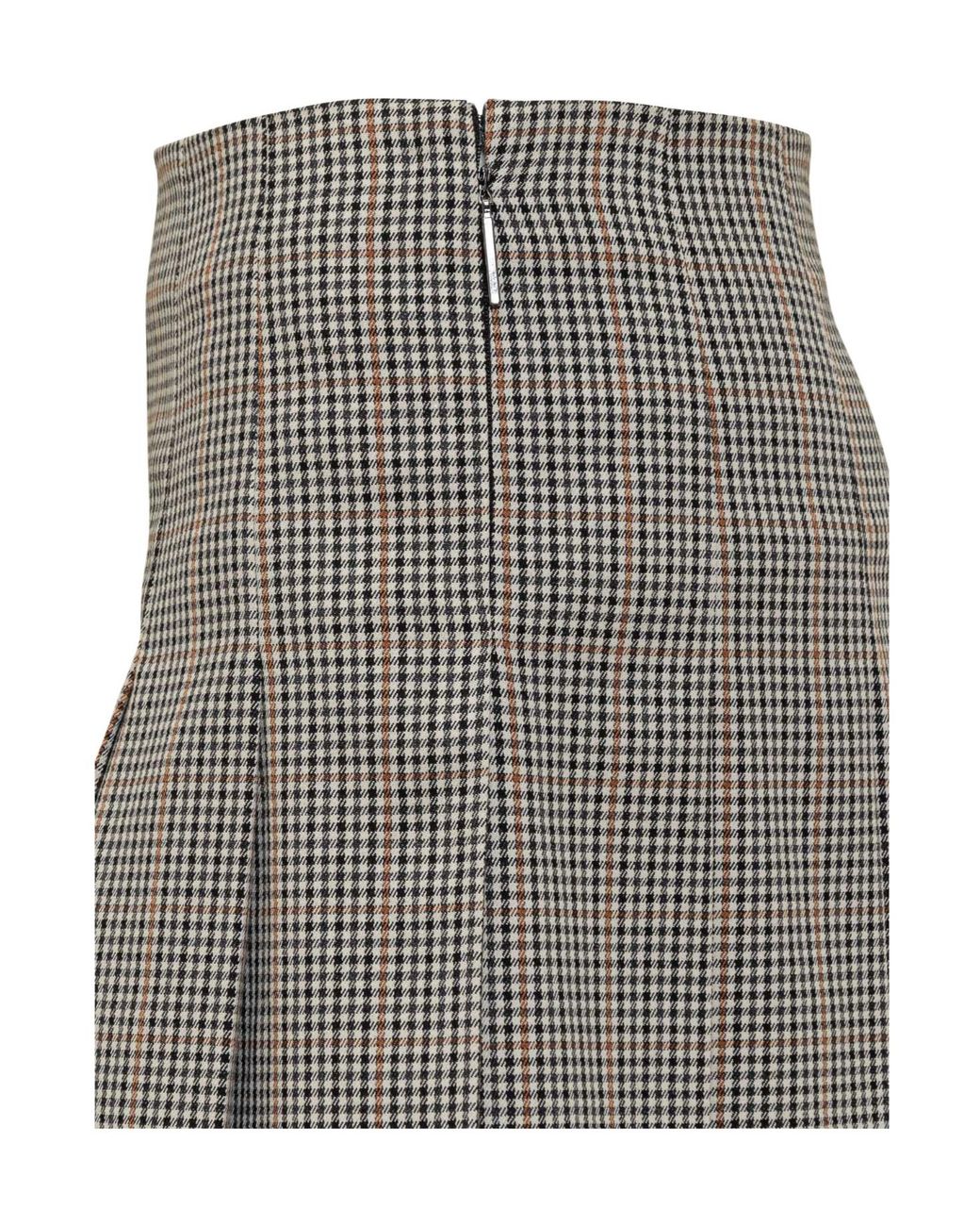 MSGM Gray Plissé Mini Skirt