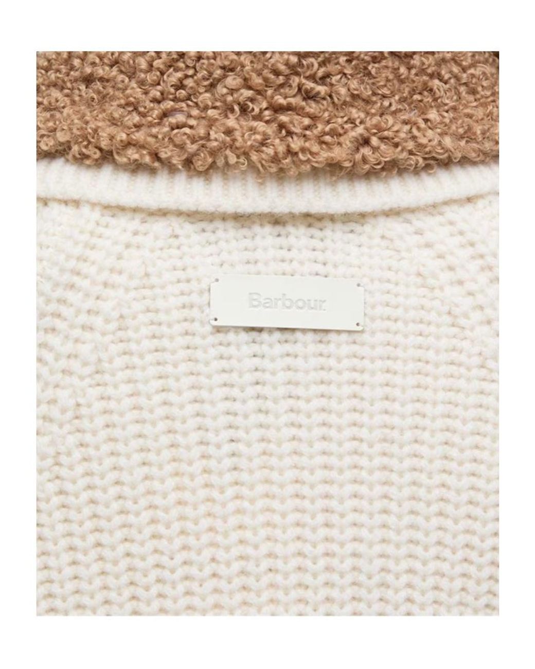 Barbour Natural Zip Shearling Sweater