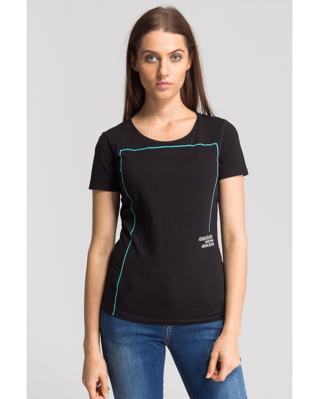 Armani Jeans Black Logo T-Shirt