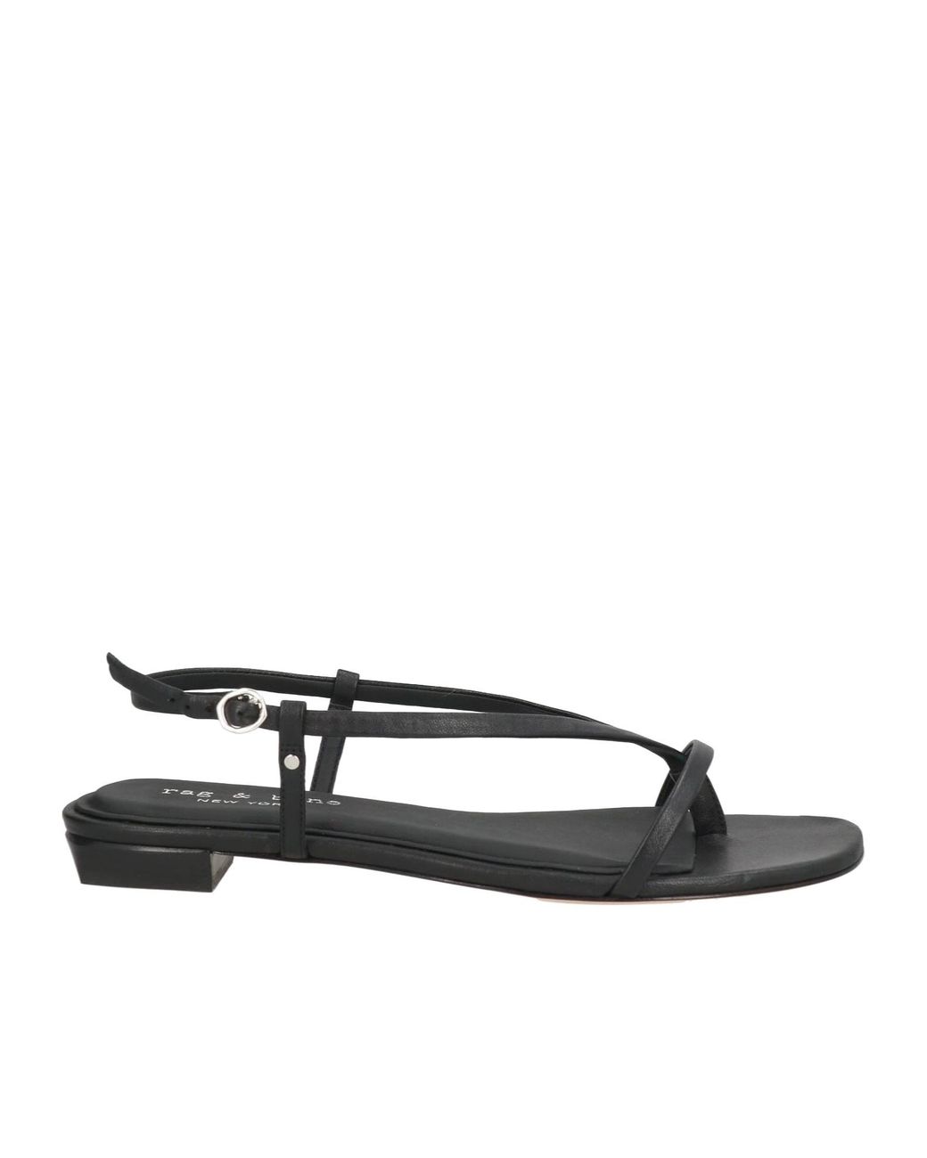 Rag & Bone Black Minimalist Leather Sandals