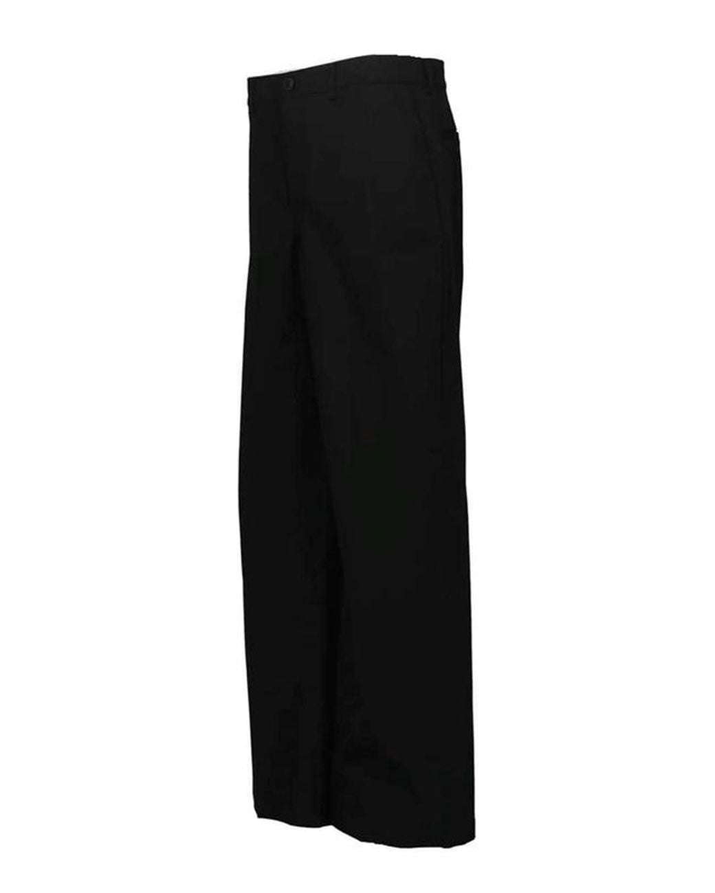 Rick Owens Black Pressed-Crease Trousers for men