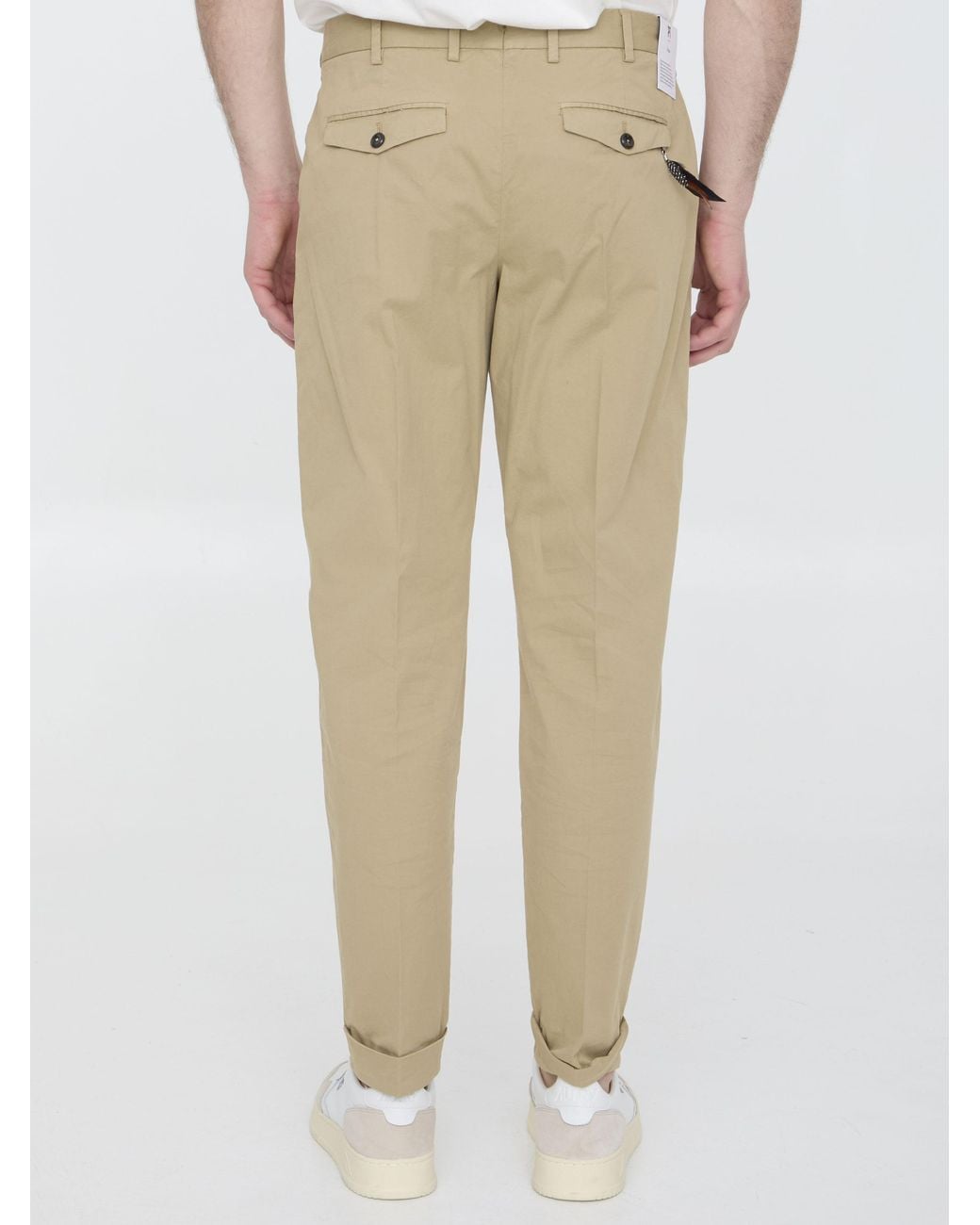 Pt Pantaloni Natural Pt Torino Straight-Leg Pants for men