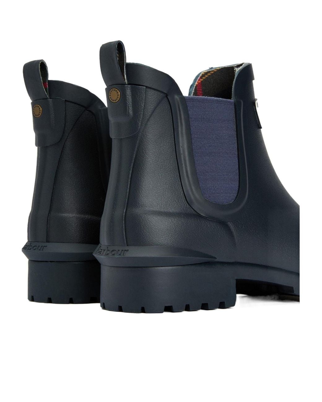 Barbour Blue Wilton Chelsea Wellington Boots