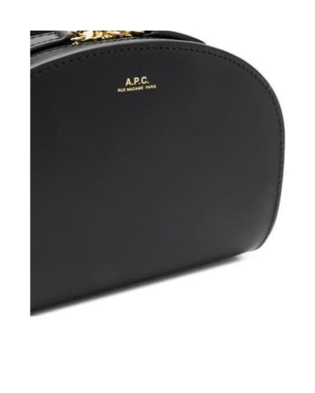 A.P.C. Black Demi Lune Mini Crossbody Bag