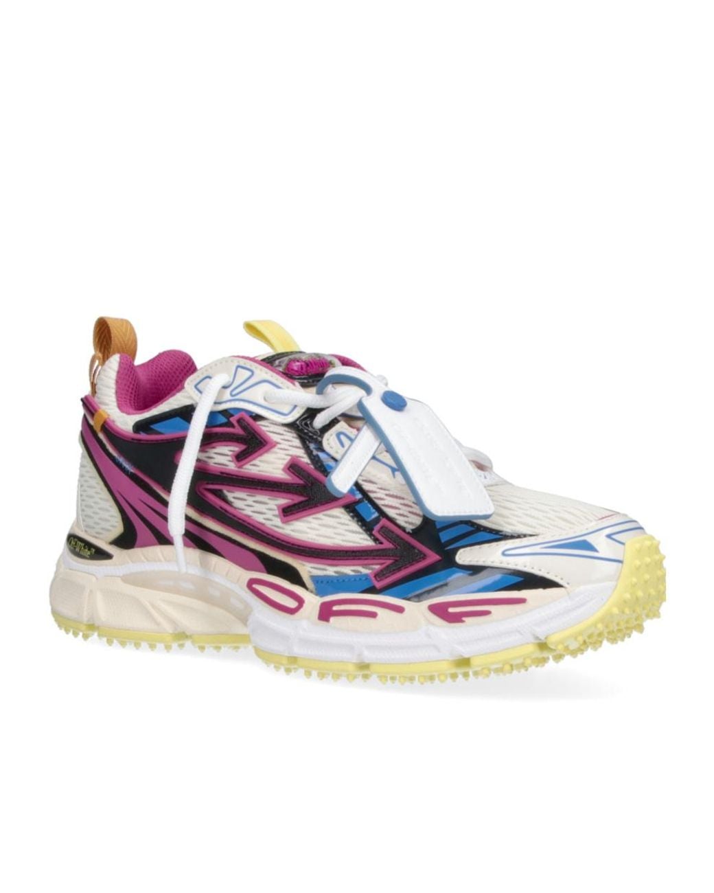 Off-White c/o Virgil Abloh Blue Round-Toe Sneakers