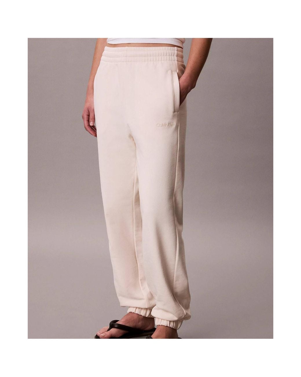 Calvin Klein Pink Elastic-Waist Joggers