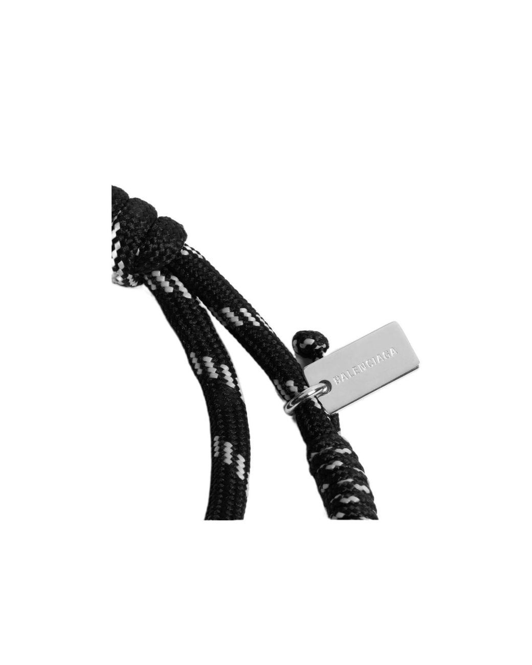Balenciaga Black Malibu Cord Bracelet