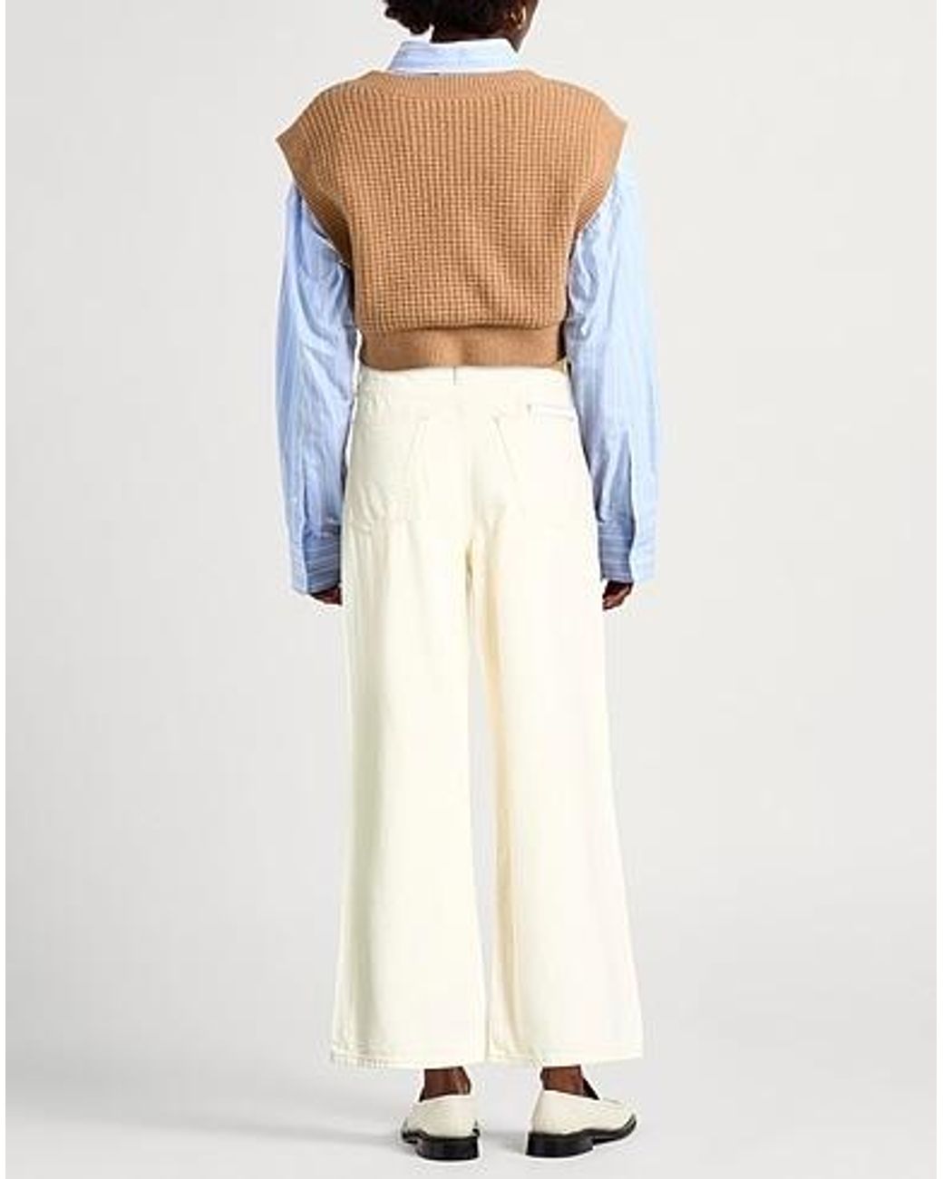 Rag & Bone White Loose Jeans