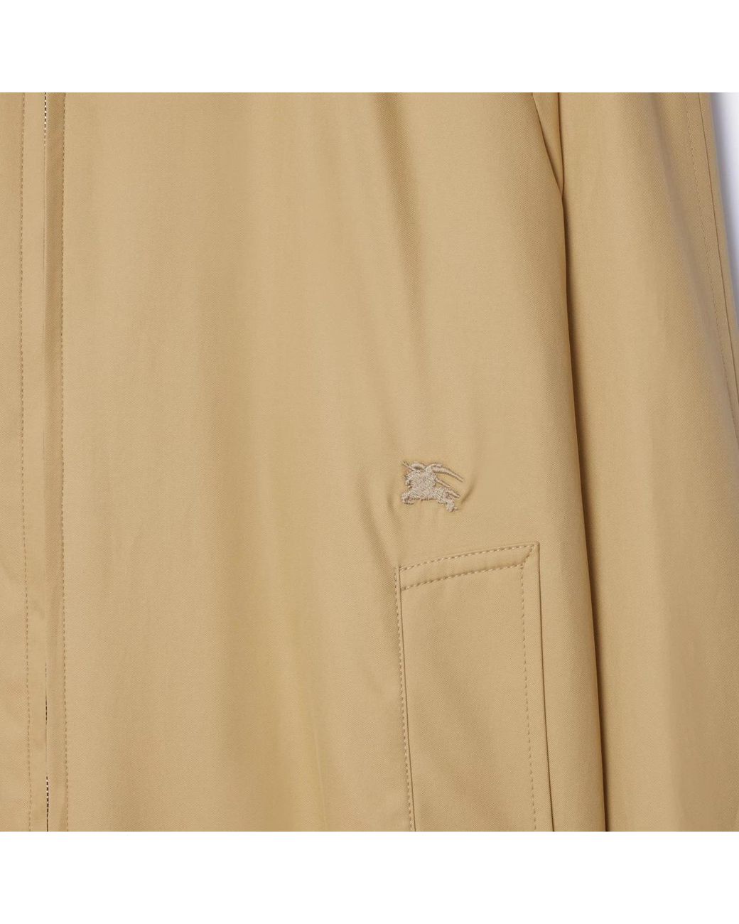 Burberry Natural Collared Zip-Up Jacket for men