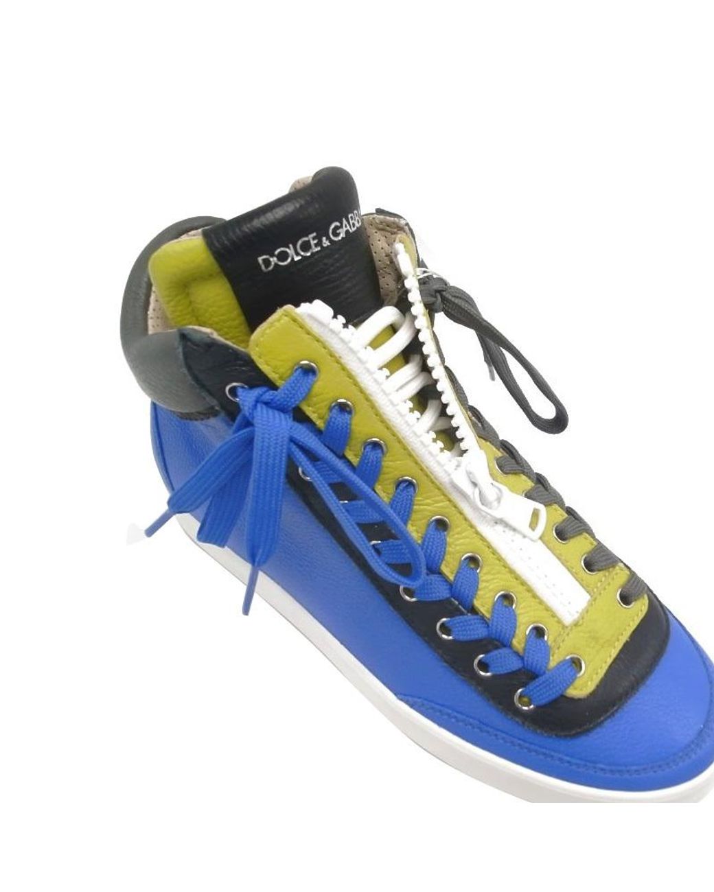 Dolce & Gabbana Blue Strap-Up Casual Sneakers for men