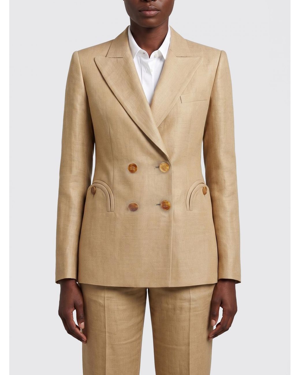 Blazé Milano Natural Blazé Milano Renegade Charmer Double-Breasted Blazer