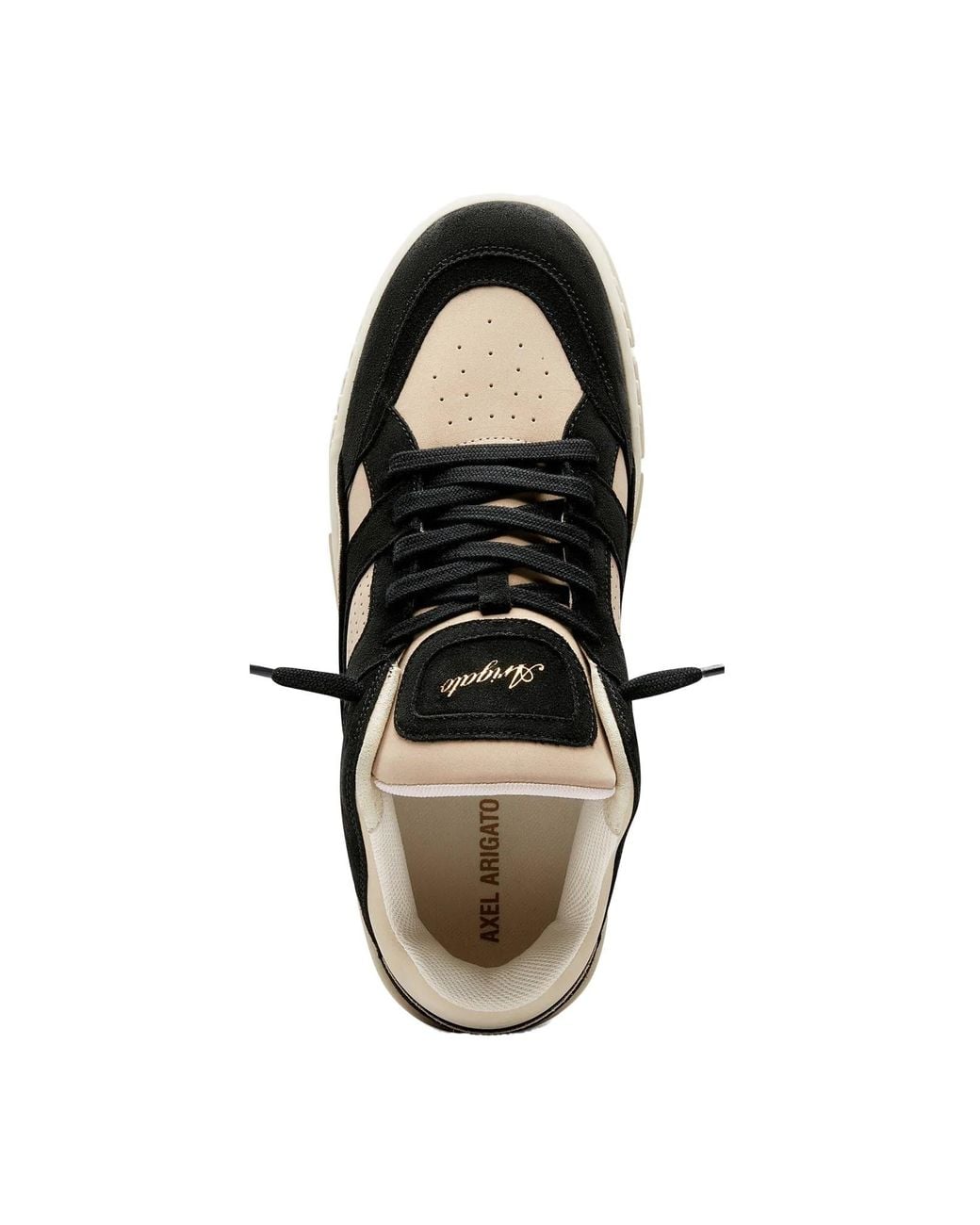 Axel Arigato Brown Area Lo Panelled Suede Sneakers for men