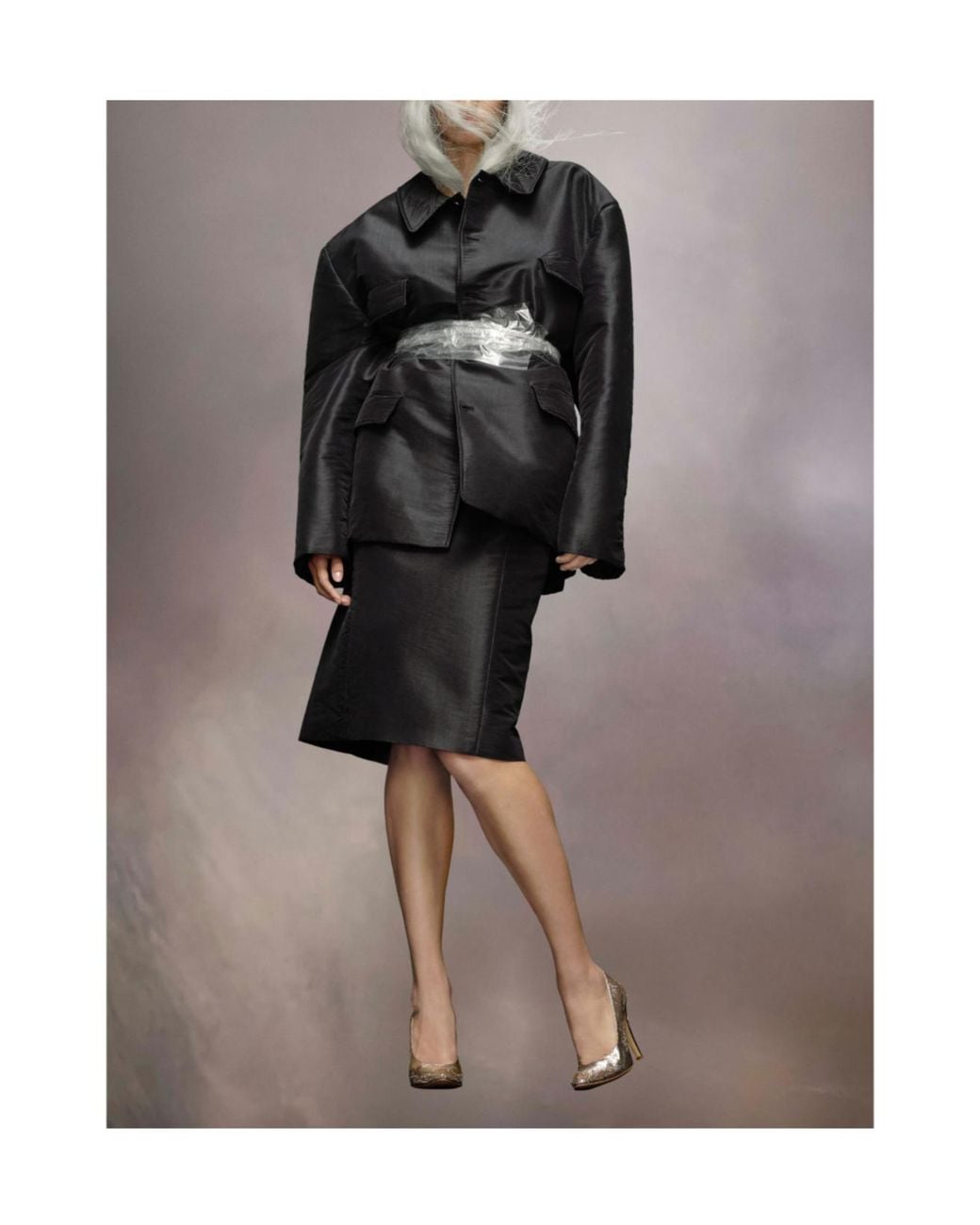Maison Margiela Black Long-Sleeved Buttoned Jacket