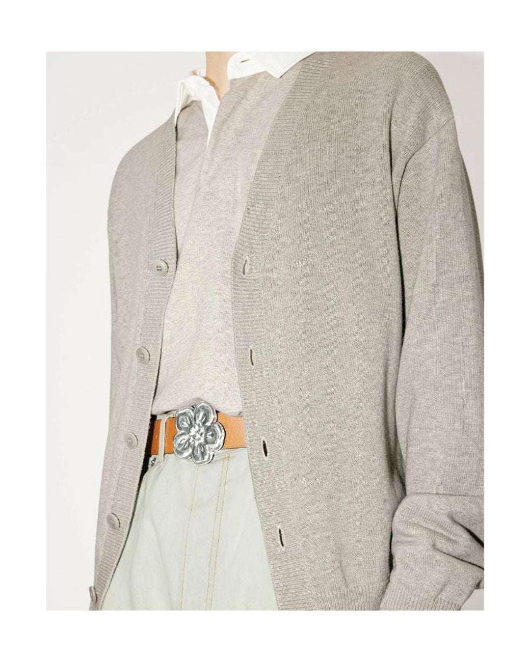 KENZO White Tiger Academy Buttoned Cardigan for men