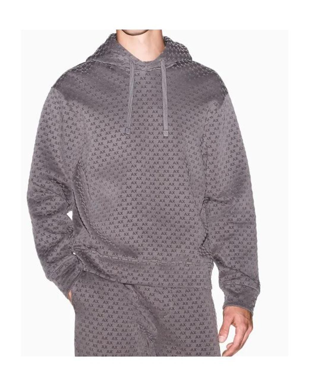 ARMANI EXCHANGE Gray Sweatshirt With Regular Fit for men