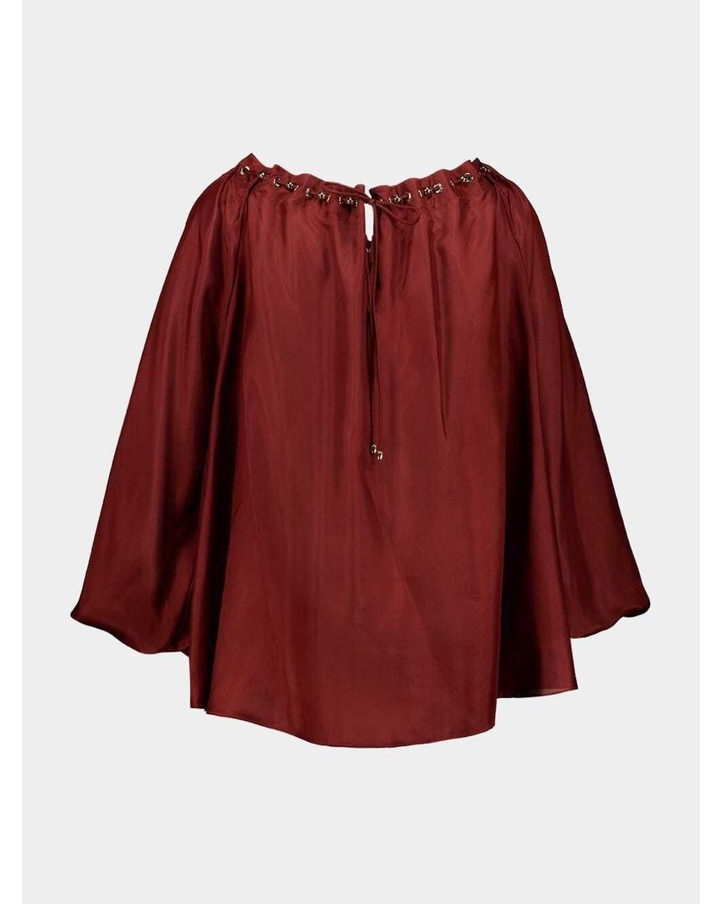 Zimmermann Aster Gathered Bead Blouse
