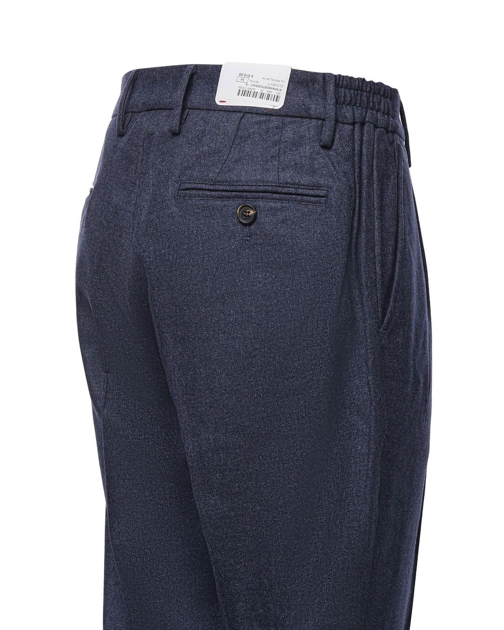 Eleventy Blue Pleated Tailored Pants for men
