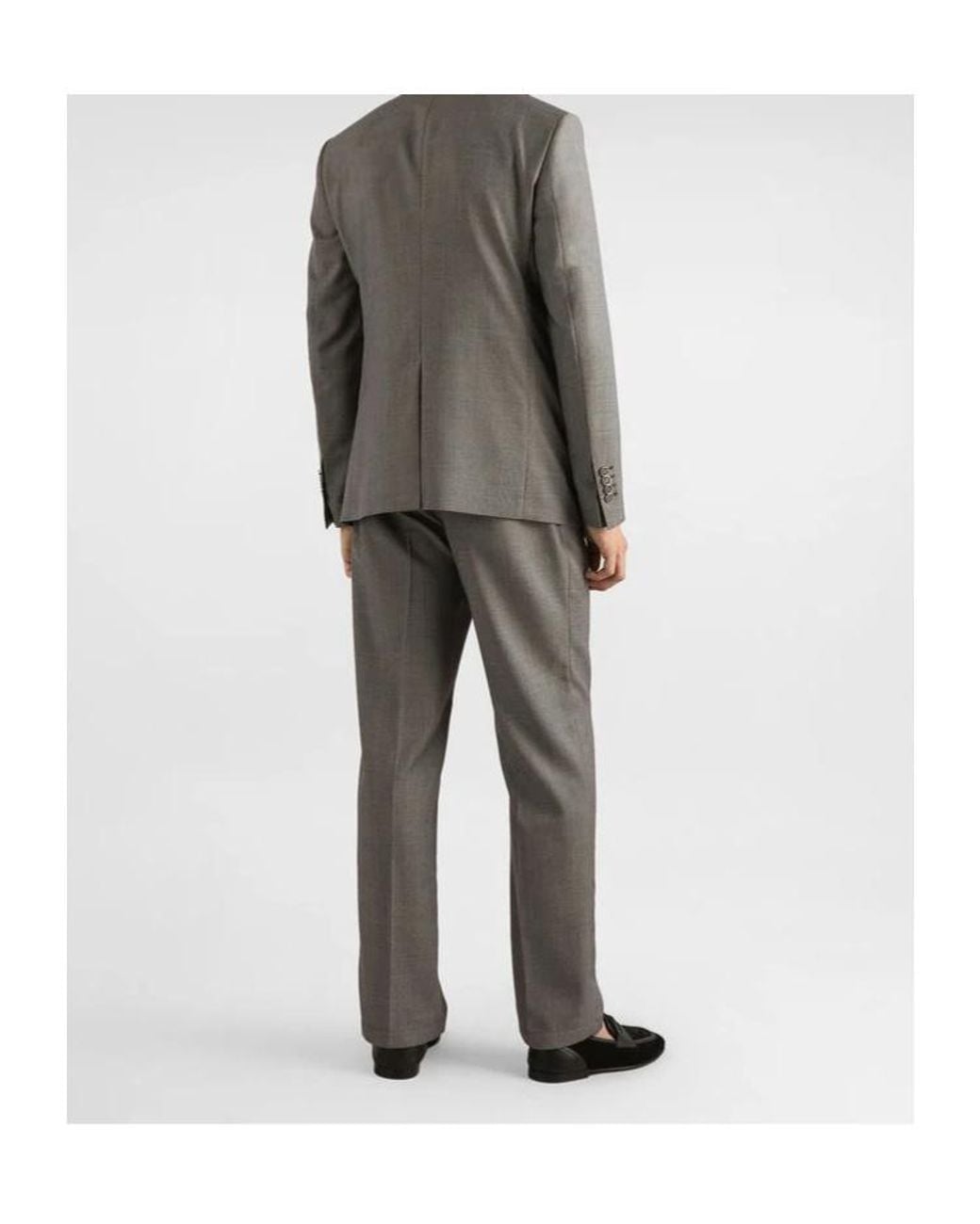 Dolce & Gabbana Gray Buttoned Blazer for men