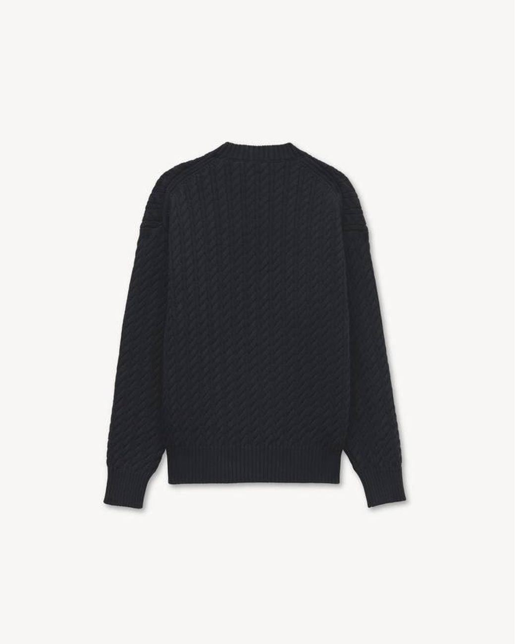 KENZO Blue Signature Embroidered Knit Jumper for men