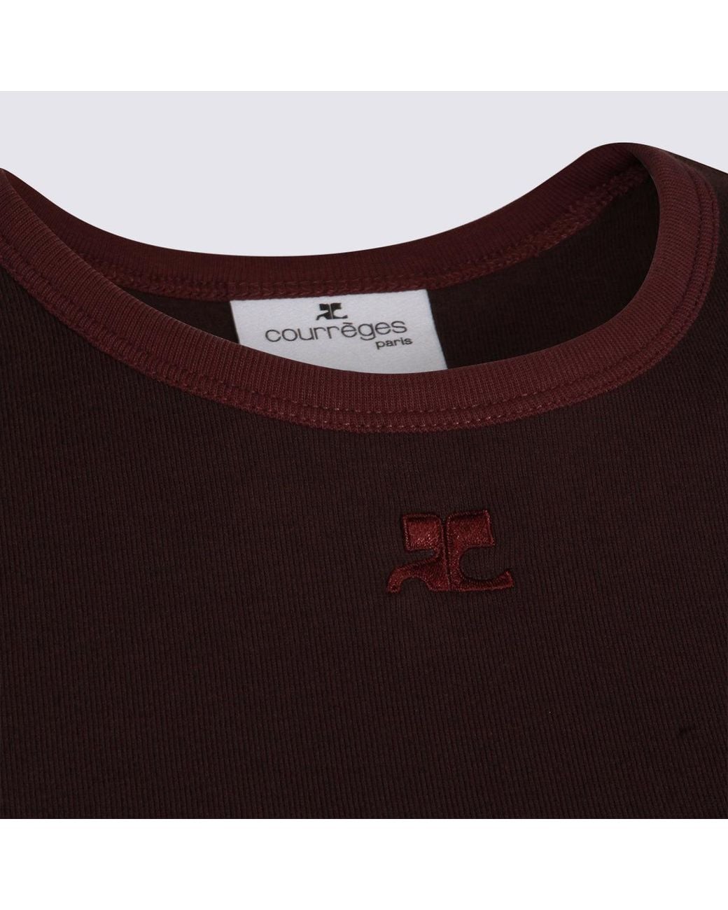 Courreges Brown Courrèges Heritage Crewneck T-Shirt